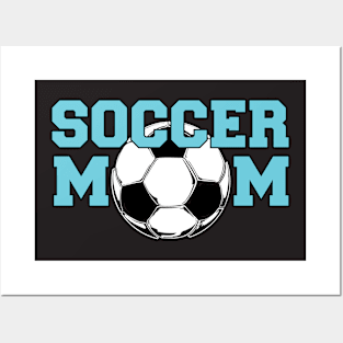 Soccer MoM in Blue Posters and Art